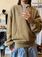 Carhartt WIP Nelson Sweat - Distressed Washed Crew Neck Sweatshirt