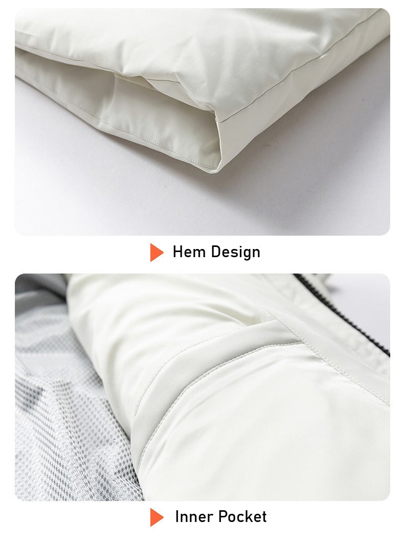 Men's New Workwear Down Jacket - Thickened Mid-Length Warm Cold-Resistant