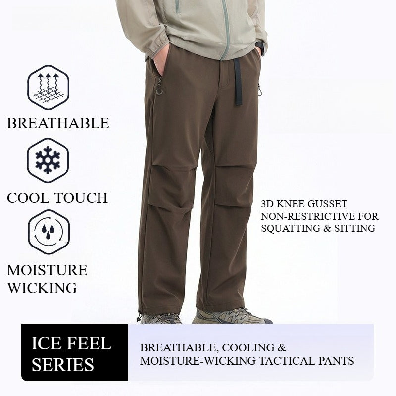 Cologne Unisex Outdoor Hiking Pants, Breathable Stretchy Adjustable Cuff Trousers