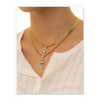 Evil Eye Titanium Steel Pendant Necklace
