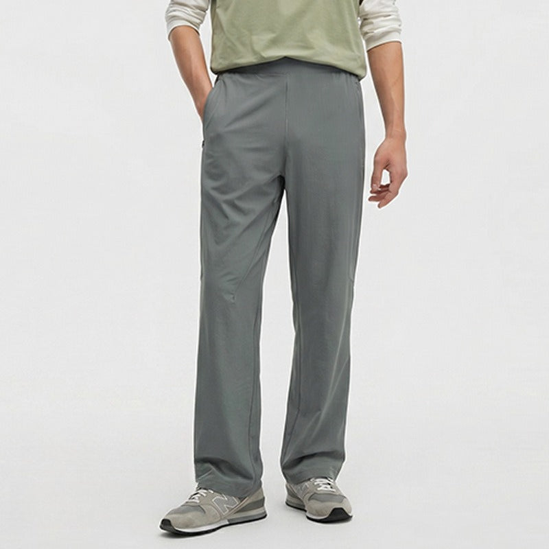 Men's Summer Ice‑Feel Quick‑Dry Straight‑Leg Casual Sports Pants