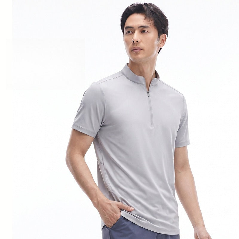 Men's Waffle Knit Quick‑Dry T‑Shirt, Breathable Cool Athletic Summer Short Sleeve Top