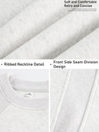 Men's loose crew neck sweater casual autumn new large size sweater