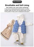Children wear down cotton vests on both sides, autumn and winter babies wear vests inside and outside, Korean version of men's and women's children's thermal vest