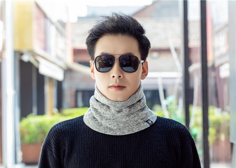 Winter fleece knitted neck cover Warm neck scarf