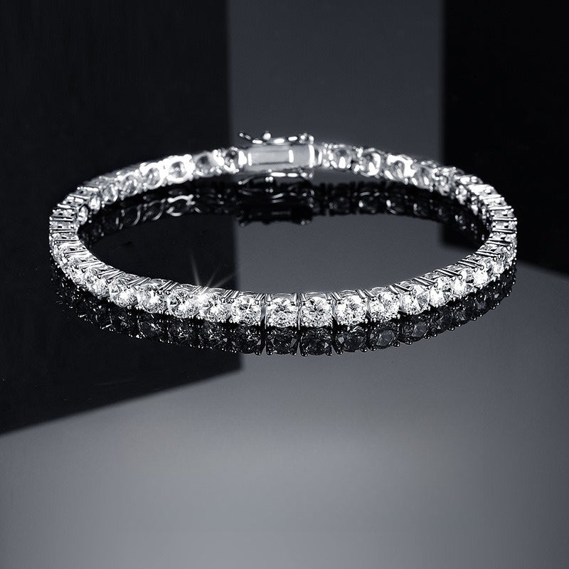 Round Cut Cubic Zirconia Tennis Bracelet