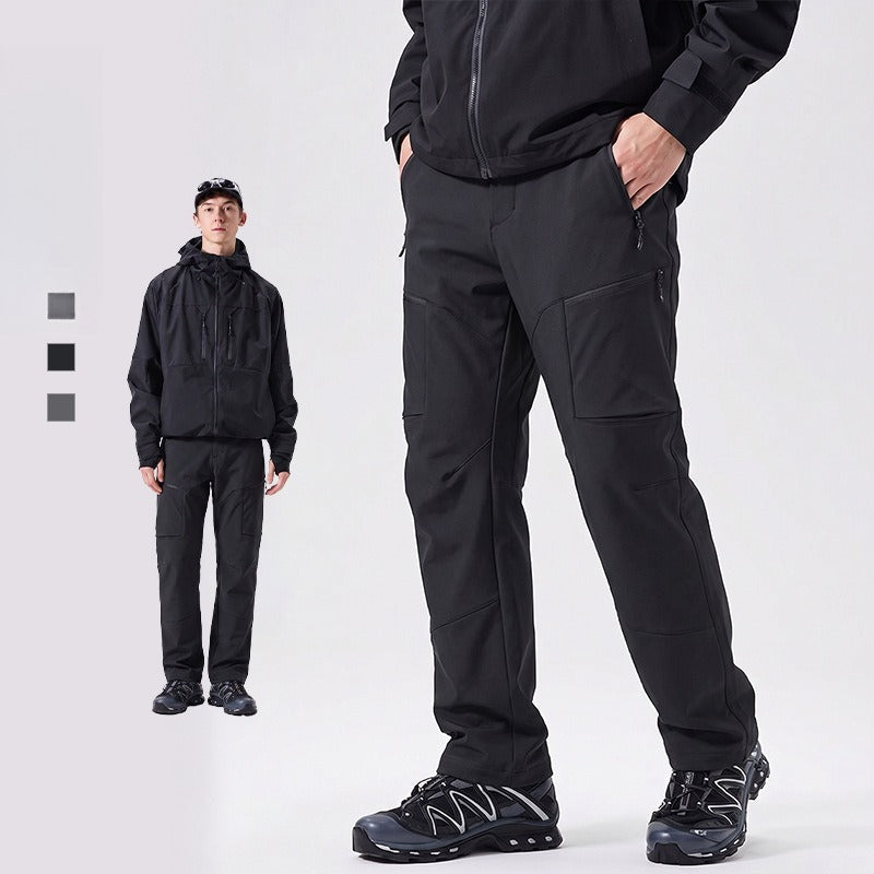 Wenhouu Men's Softshell Waterproof Tactical Hiking Cargo Pants