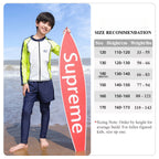 Boys UPF50+ 2-Piece Swimsuit, 7A Antibacterial Quick Dry Rash Guard