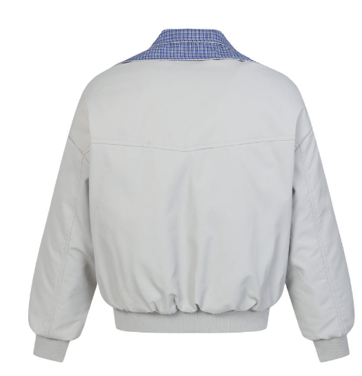 American retro men's short cotton clothes, spliced fake two-piece double-layer lapel loose coat