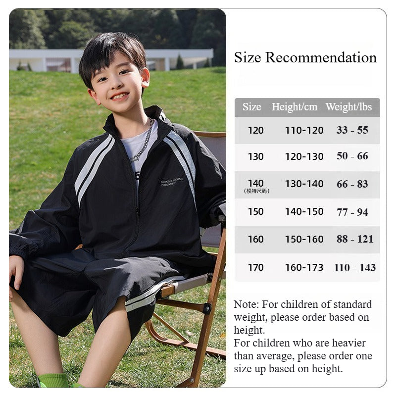 Children's UPF 50+ Sun-Protection Sports Set for Summer