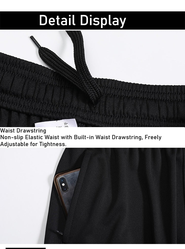 Basketball trousers men's casual trousers quick-drying trousers appearance trousers training trousers side three bars sports trousers football running trousers