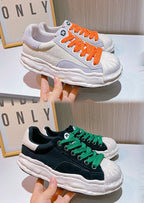 2025 summer new models, shell head dissolving shoes, genuine leather little white shoes, women's versatile casual trendy shoes