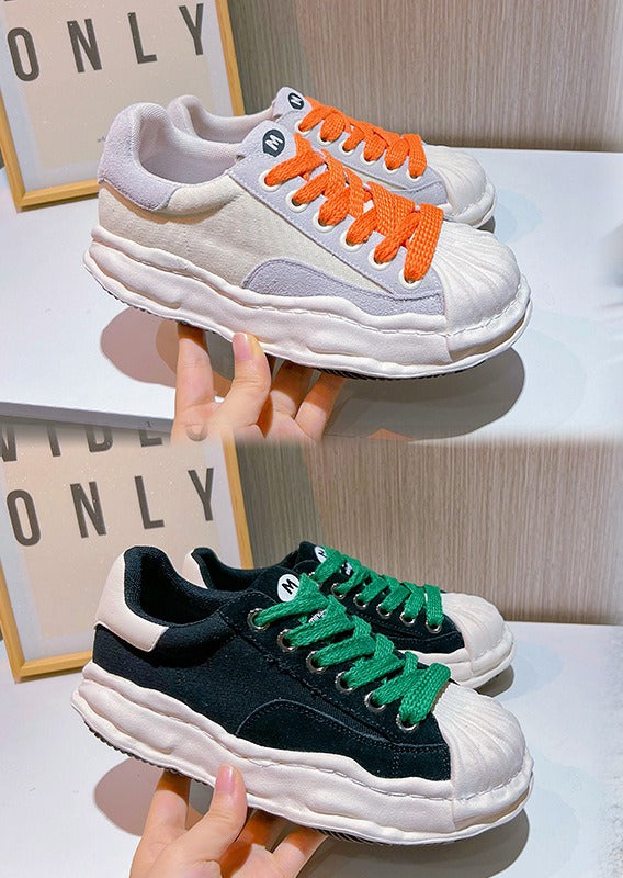 2025 summer new models, shell head dissolving shoes, genuine leather little white shoes, women's versatile casual trendy shoes