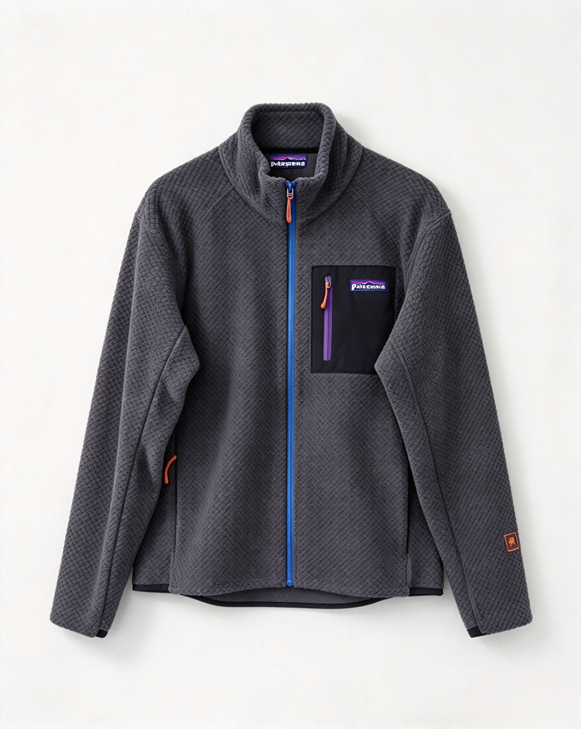 Patagonia R1 Air Full-Zip Hoody  Warm, Breathable Grid-Pattern Fleece