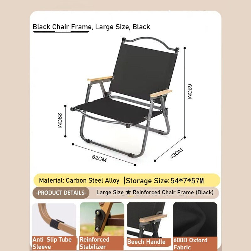 Camping Outdoor Folding Chair - Portable for Beach, Vendor & Catering Needs