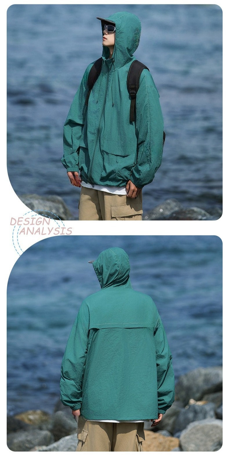 Unisex UPF50+ Reflective Sun Protection Jacket | Water‑Repellent Anti‑Mosquito Outdoor Spring Coat