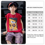 Boys Cartoon Print Cotton Sleeveless Vest