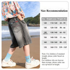 Kids Washed Soft Denim 5" Shorts
