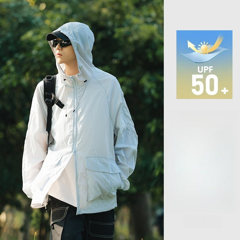 Unisex UPF50+ Reflective Sun Protection Jacket | Water‑Repellent Anti‑Mosquito Outdoor Spring Coat