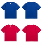 2025 New Heavy Cotton T-Shirt | 230g Combed Cotton Front Shoulder Crew Neck Short Sleeve, Same Solid Color Casual T-Shirt for Men and Women