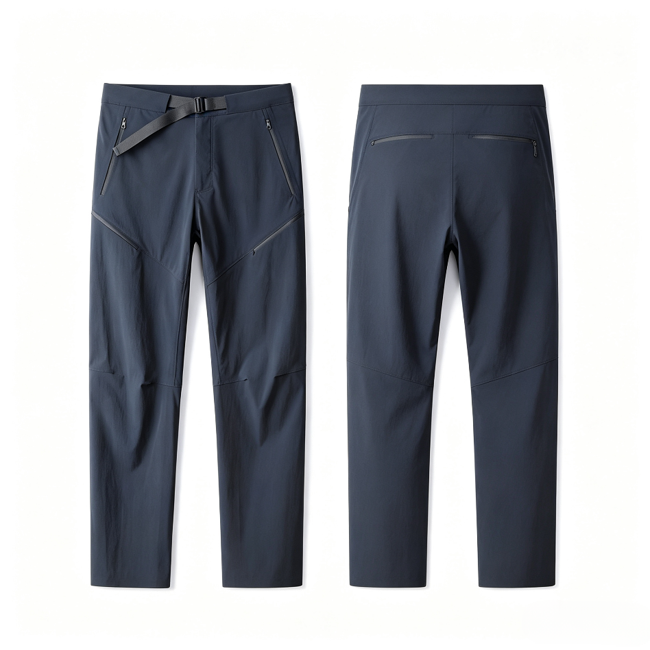 Unisex Waterproof Breathable Hiking Pants, Stretch Straight‑Leg Outdoor Casual Trousers