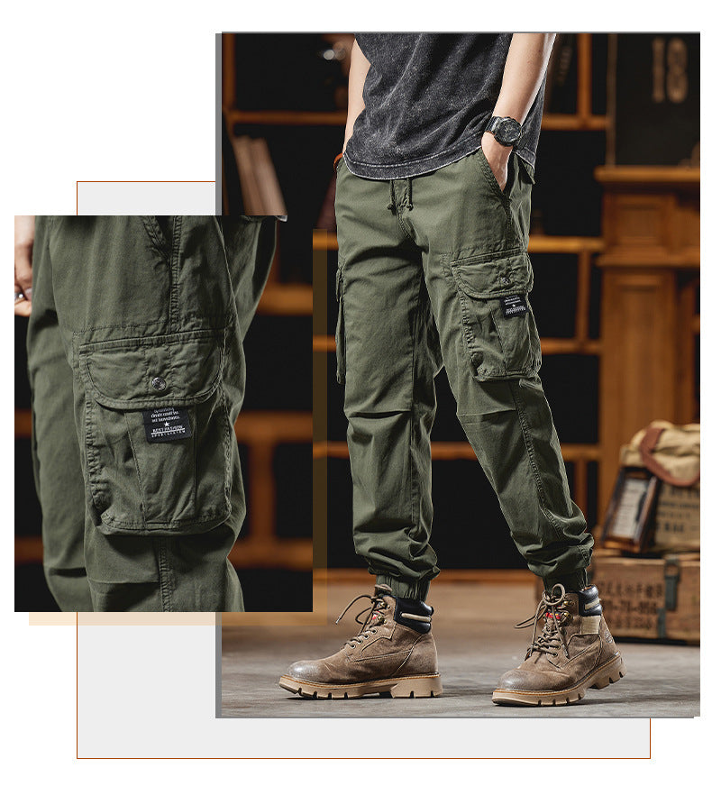 Men's Loose Straight-Leg Casual Pants - Sporty Casual Style for Autumn