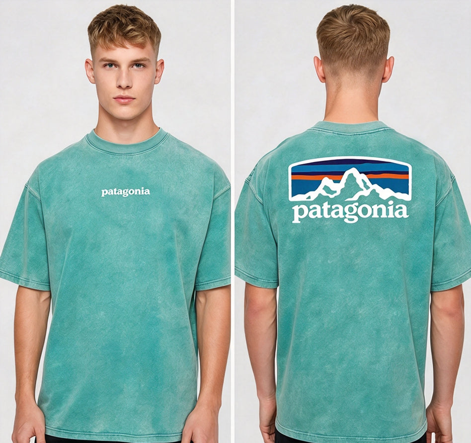 Patagonia Men's P-6 Logo Washed Vintage Short Sleeve T-Shir