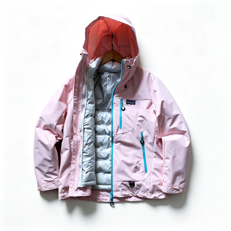 Patagonia 3‑in‑1 Waterproof Down Insulated Hooded Winter Outdoor Jacket