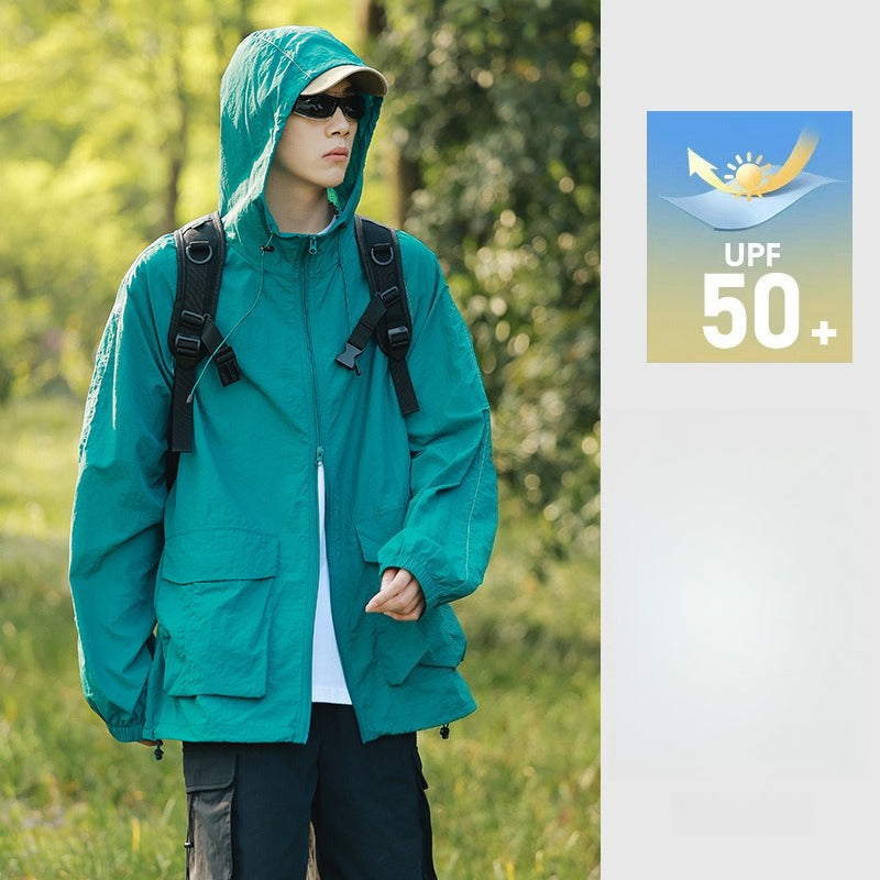 Unisex UPF50+ Reflective Sun Protection Jacket | Water‑Repellent Anti‑Mosquito Outdoor Spring Coat
