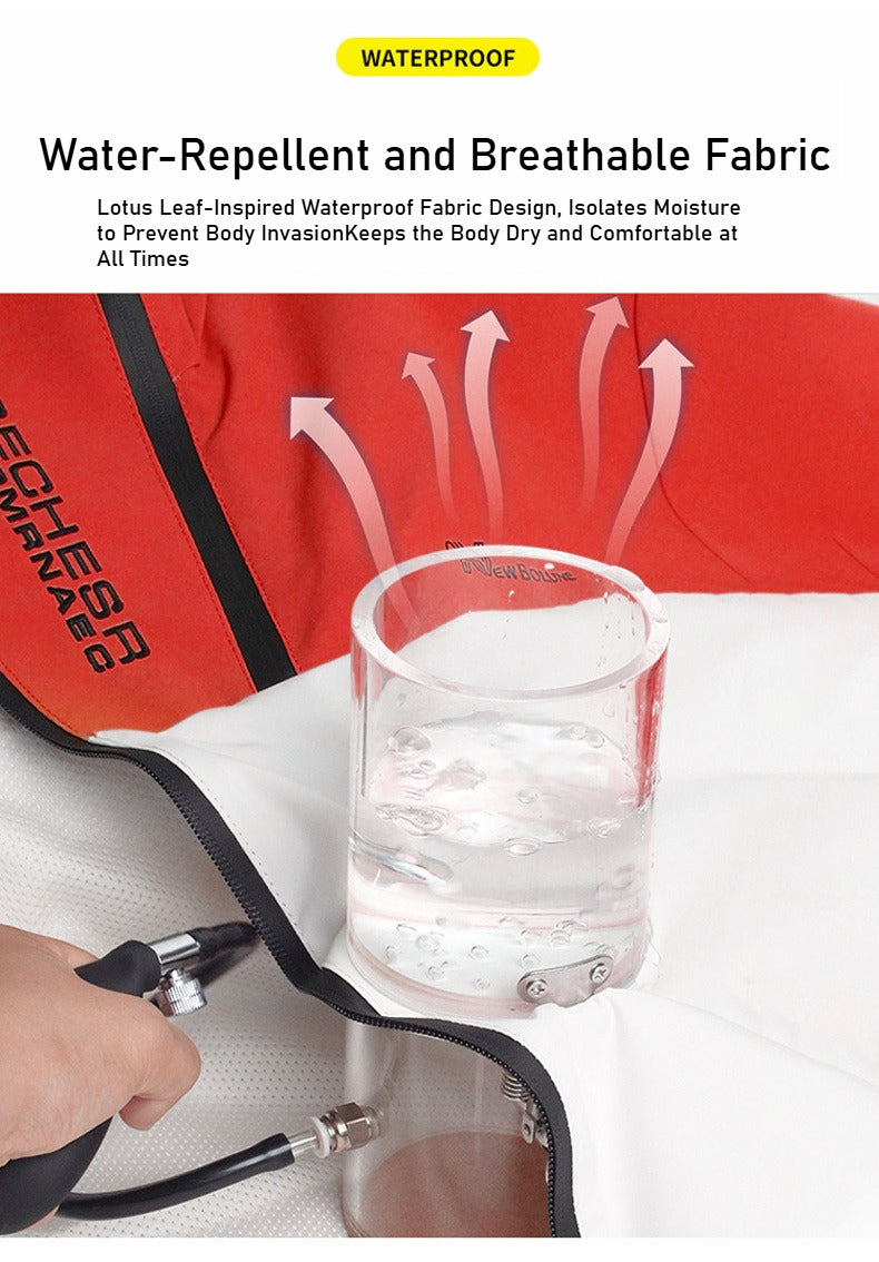 Autumn and winter three-proof jacket for men and women outdoor sports waterproof mountaineering hooded jacket