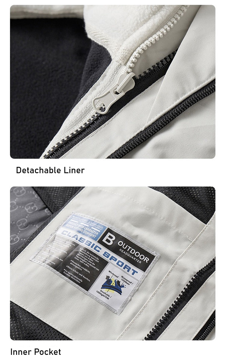 Unisex Couple's 3-in-1 Jacket - Winter Thickened Outdoor Hiking Warm Trendy