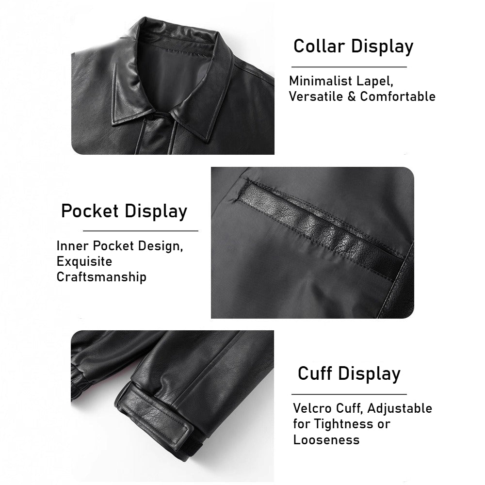 2025 new American retro brown locomotive leather jacket men's, Barn style ruffian handsome lapel jacket