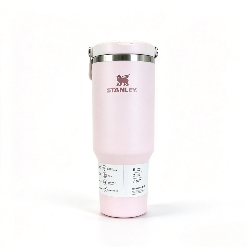Stanley The Iceflow Flip Straw 2.0 Tumbler Black 40oz