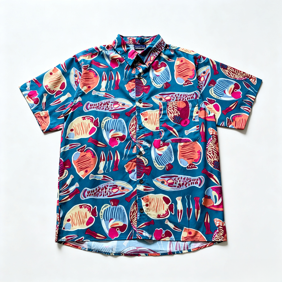 Patagonia Printed Short Sleeve Shirt - Sea Fish