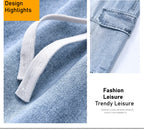 Men's American high street tooling jeans, retro loose straight wide-leg trousers, men's casual retro tooling trousers