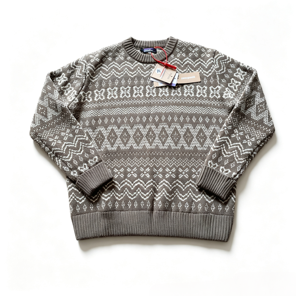 Patagonia Fair Island ecycled Wool Crew Neck Knitted Blend Sweater