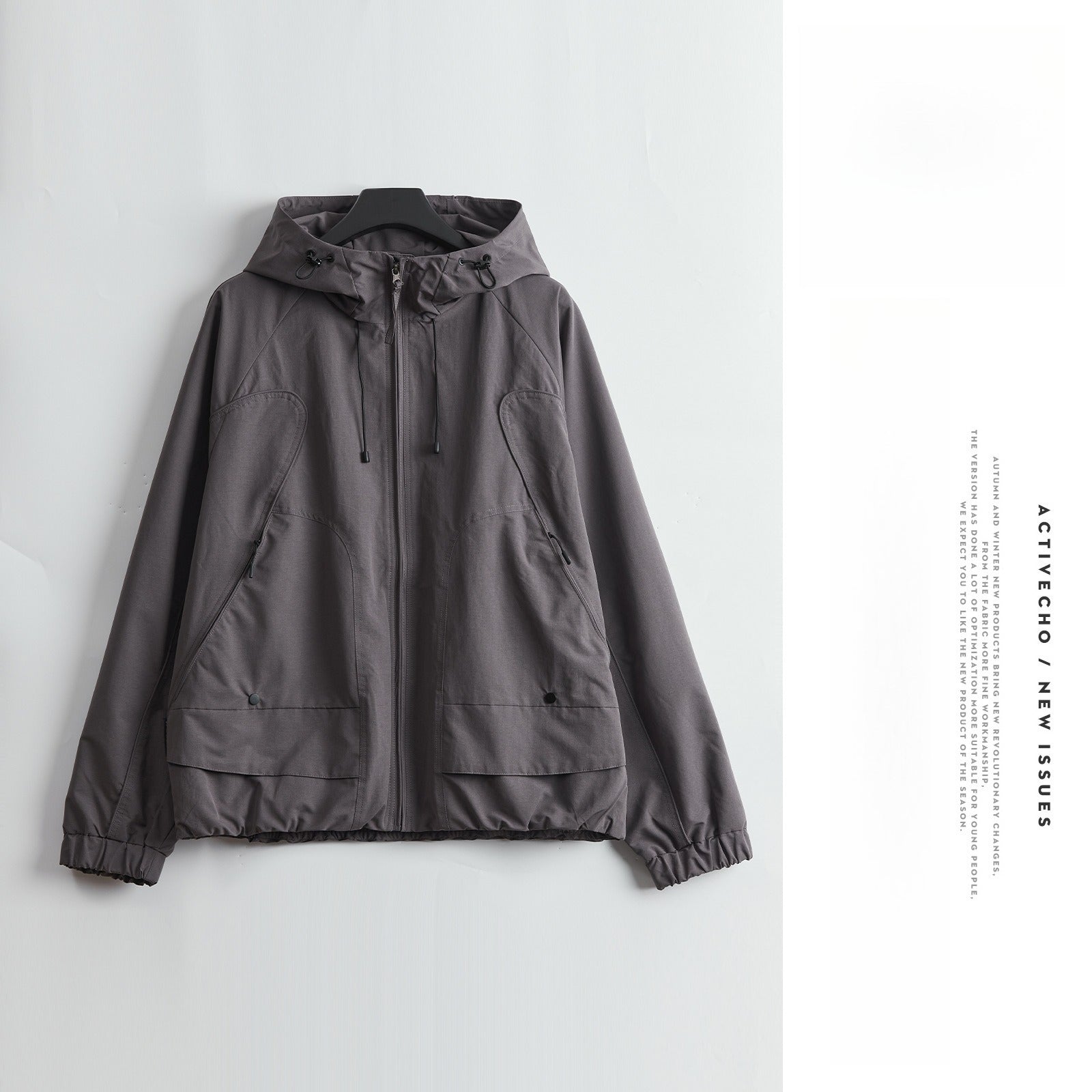 Men's Autumn Jacket Hooded Jacket Men's Simple Trend American Outdoor Jacket Top