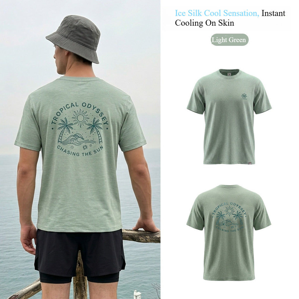 Men's Lightweight Quick Dry Breathable Short Sleeve T-Shirt for Hiking Outdoor Workout