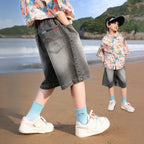 Kids Washed Soft Denim 5" Shorts