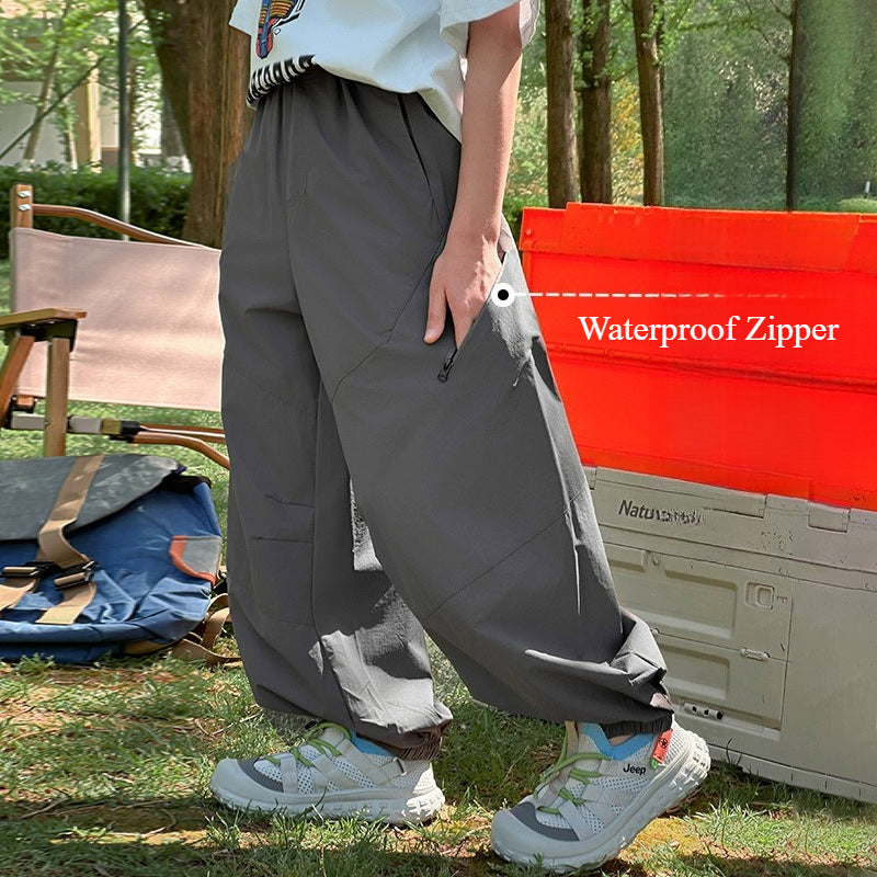 Summer Boys' Sports Pants - Thin, Breathable, and Quick-Drying