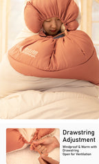 Adult Thickened Sleeping Bag - Outdoor Camping Travel Office Portable Cold-Resistant