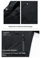 2025 new men's hooded jacket American casual large size tooling jacket top trendy