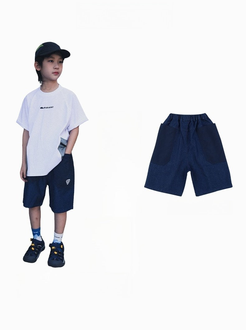 Lightweight, soft vintage denim shorts for older boys