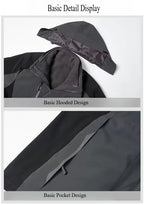 A Must-Have for Winter Outdoor Hiking! Unisex Couple’s 3-in-1 Shell Jacket, Thickened for Warmth, Balancing Casual Style and Trendiness, Youth-oriented Outerwear