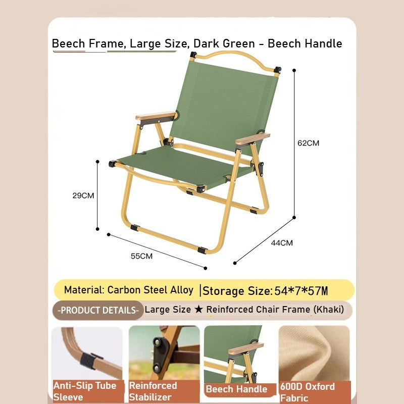 Camping Outdoor Folding Chair - Portable for Beach, Vendor & Catering Needs