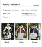 2025 winter new models, couple short down jackets, men's hooded thickened warm trendy jackets