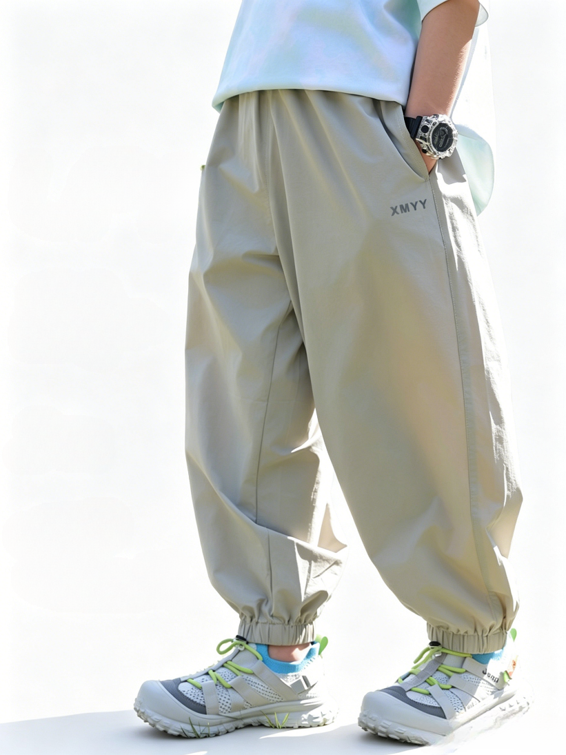 UPF 50+ Summer Boys' Lightweight, Cooling, Quick-Drying Athletic Pants