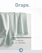 Men's Lenzing Modal underwear 7A pure cotton bacteriostatic crotch, breathable at mid-waist, flat-angle design