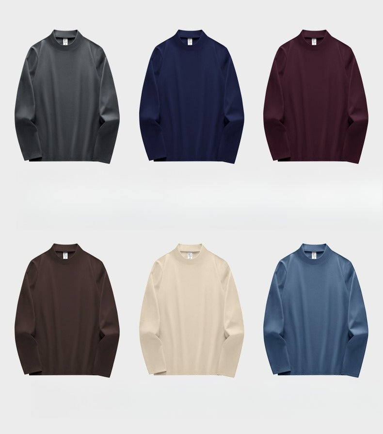 Autumn new 10A grade bacteriostatic Modal cotton long-sleeved T-shirt men's, solid color slim-fitting bottoming shirt, multi-color optional S-4XL