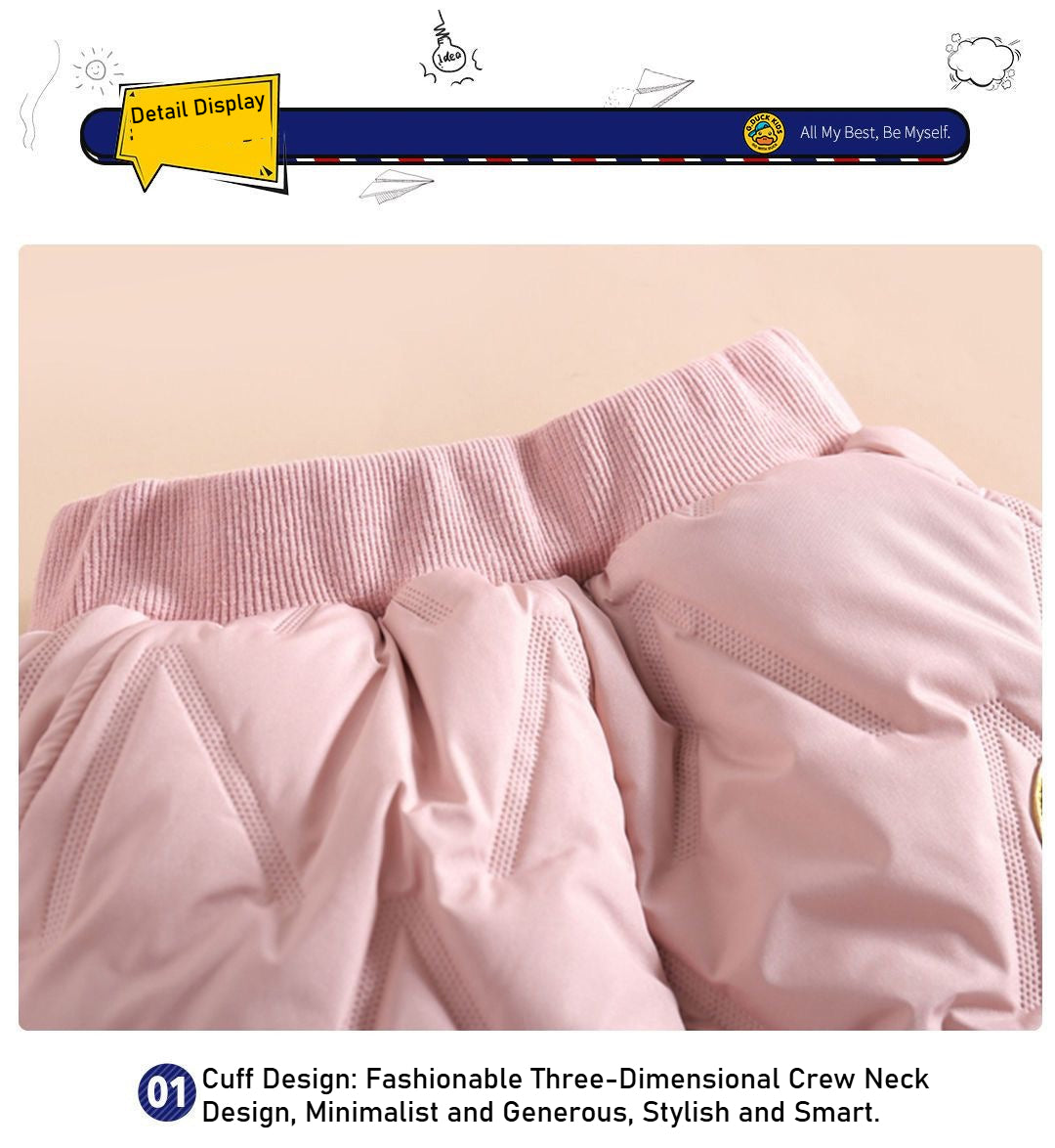 Cartoon shock pants, warm in autumn and winter, can be worn by boys and girls